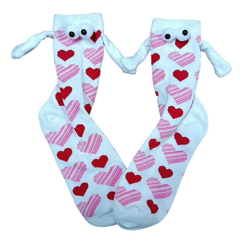 Couple love magnet holding hands socks