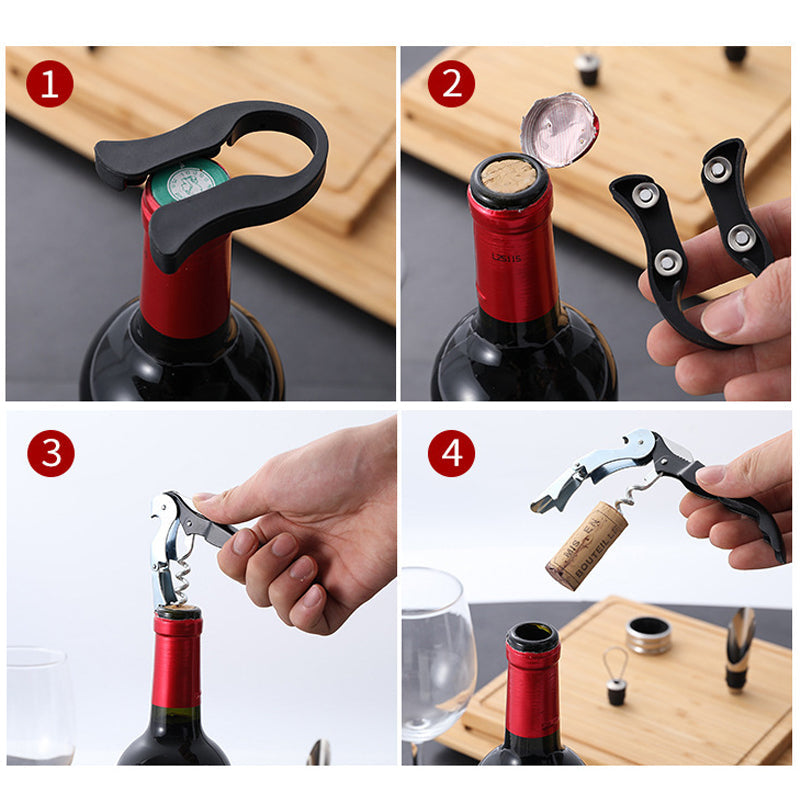 🔥2-in-1 Steel Champagne Sealed Cap Stopperfor