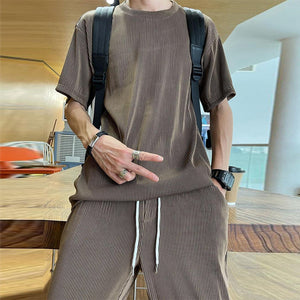 Ice Silk Male Casual Suit