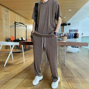 Ice Silk Male Casual Suit