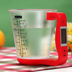 Hirundo Digital Measuring Cup and Scale, Red