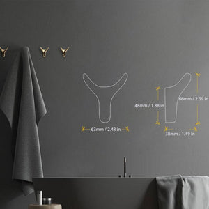 Horns Coat Hooks Wall Decoration