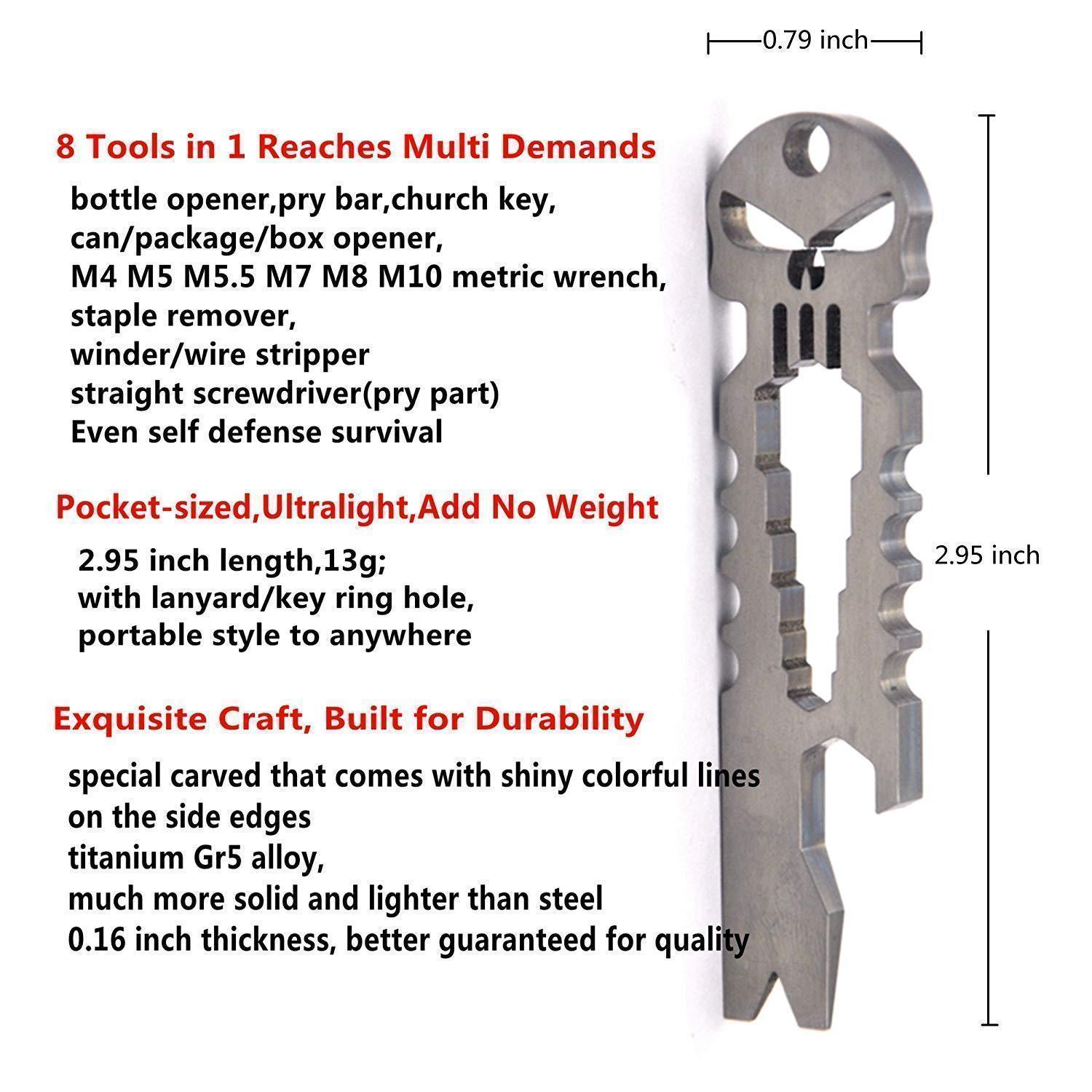 Amenitee 8-in-1 Multi-functional EDC Tool