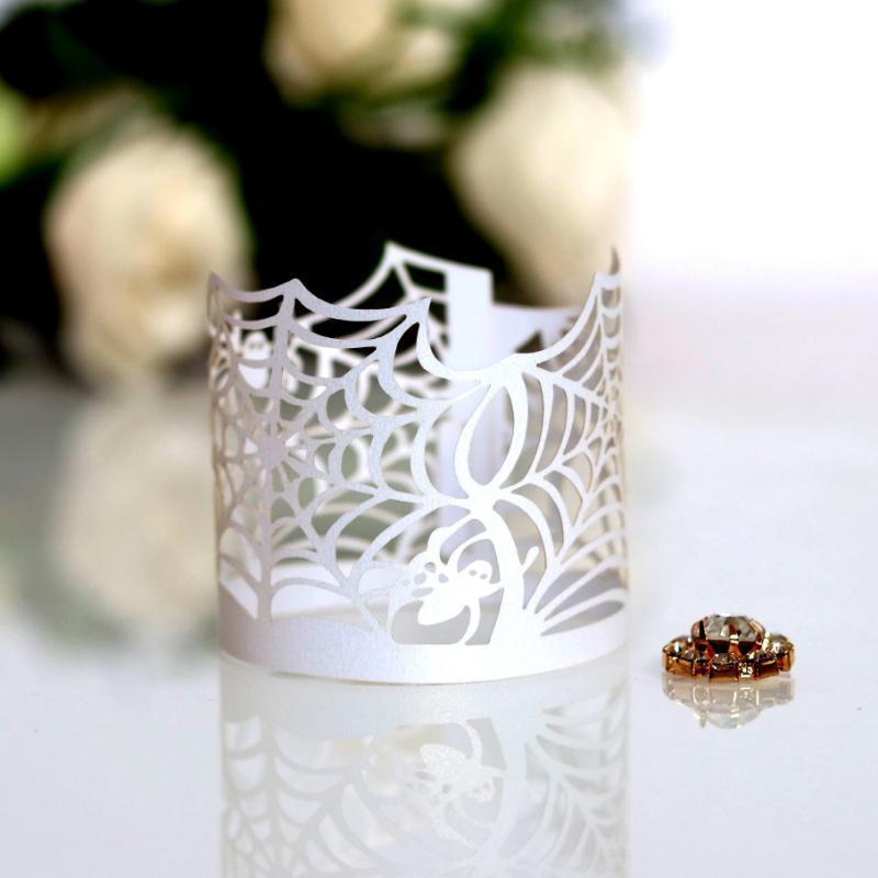 Halloween Decoration Electronic Candle Lace