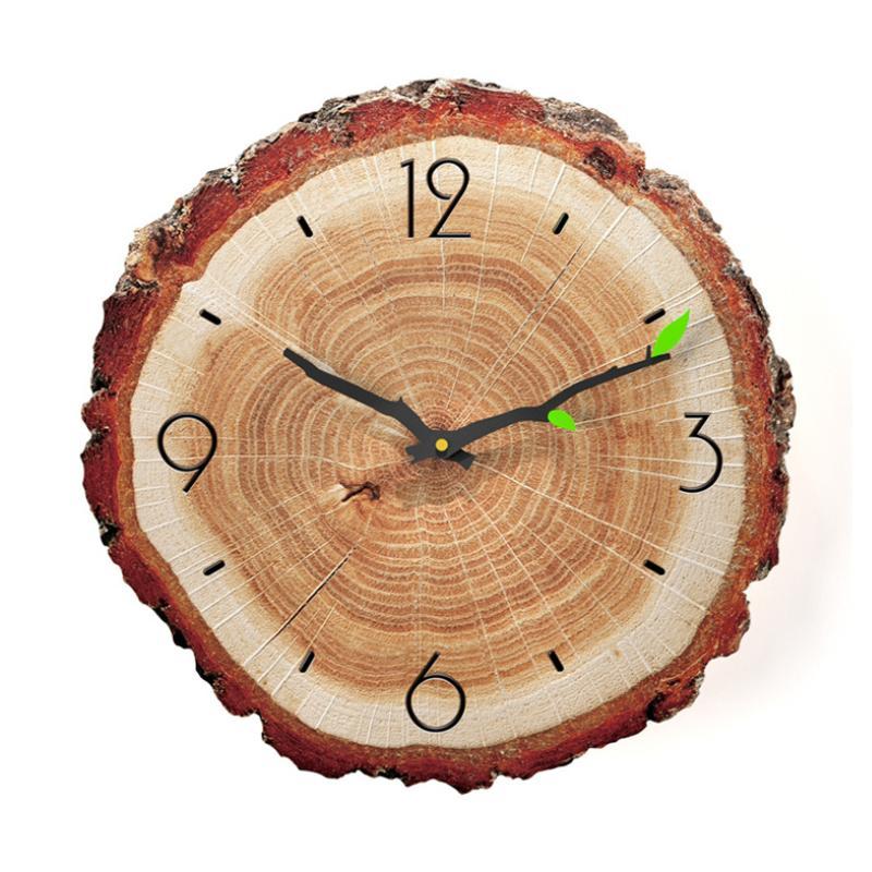 Wooden Annual Rings Wall Clock