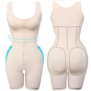 Women's Zipper Slimming Bodysuit Shapewear