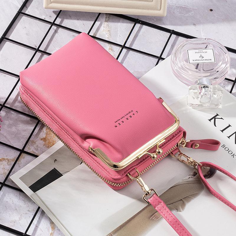 2020 New Fashion Women Phone Bag Solid Crossbody Bag