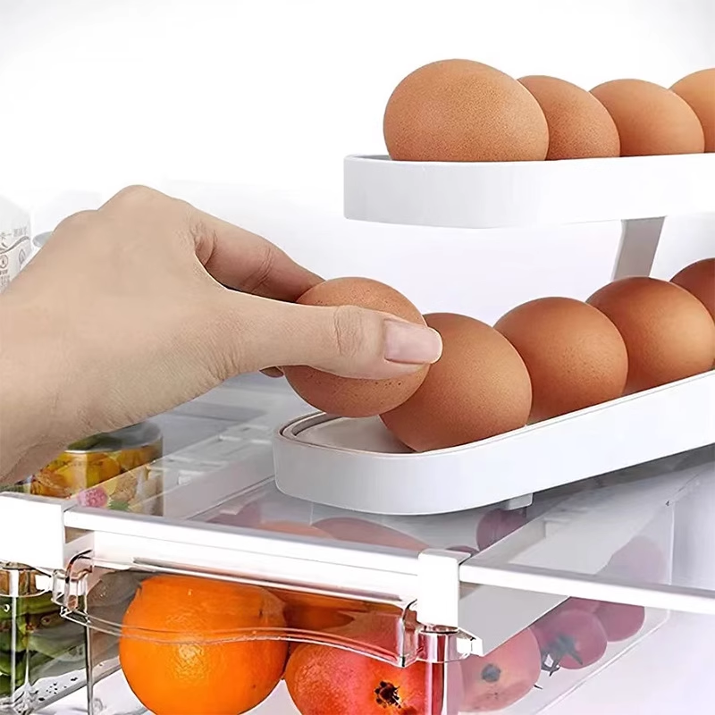 2023 New Automatic Roll-Down Double-layer Egg Dispenser