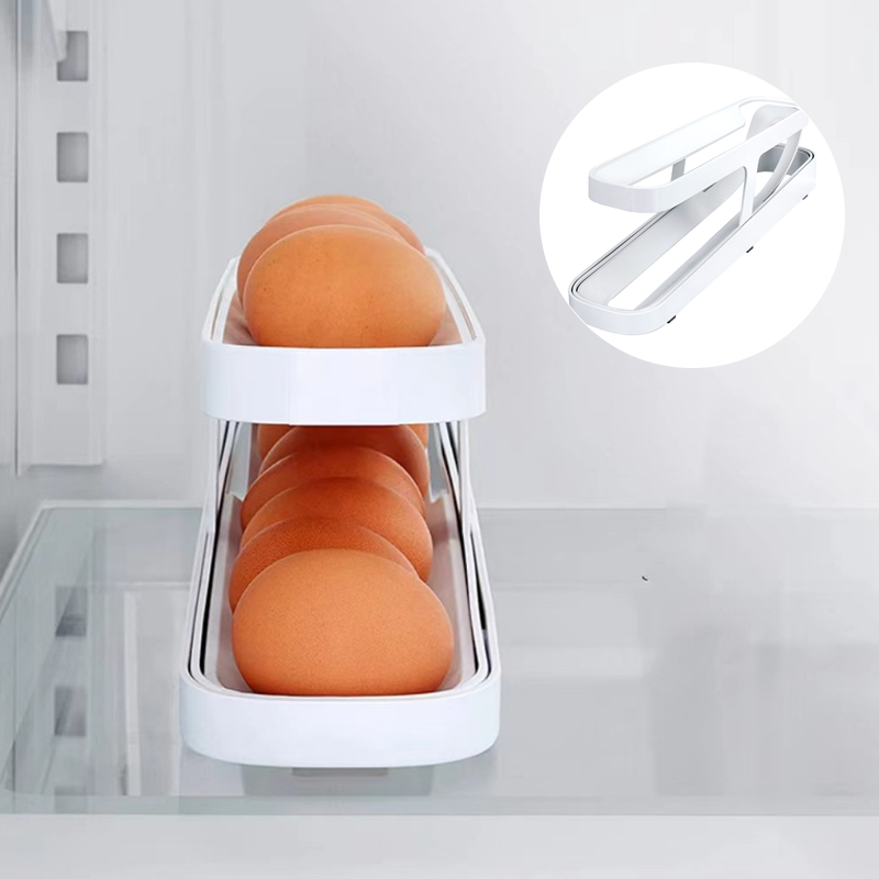 2023 New Automatic Roll-Down Double-layer Egg Dispenser