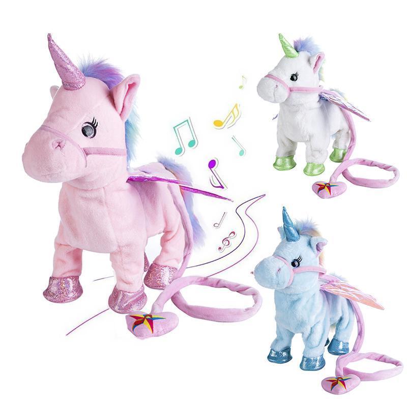 WALKING & SINGING UNICORN PLUSH TOY