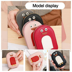 Cute Penguins PU Credit Card Coin Wallet