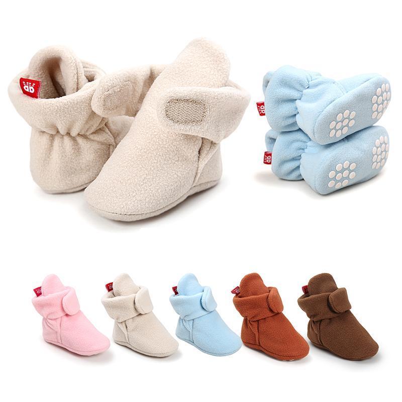 Baby Cozy Fleece Booties with Non Skid Bottom