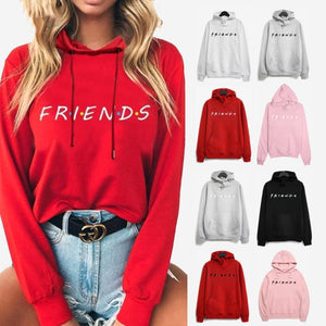 Casual Neck Long Sleeve Letter Print Hoodies