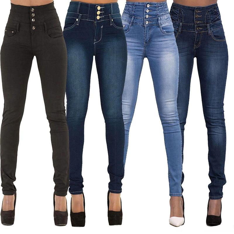 Sexy high-rise slim-fit jeans