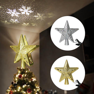 3D Hollow Gold Star Christmas Tree Topper