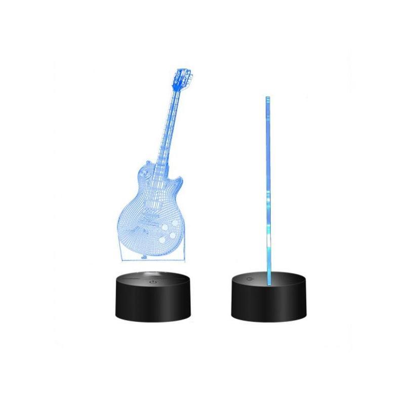 3D  guitar lamp 7 Color Changing Night Light