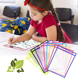 Reusable Dry Erase Pockets Set