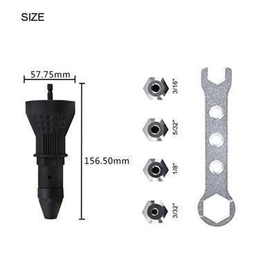 Detachable Rivet Gun Drill Adapter