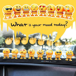 Car Shaking Head Emoji Doll Toys