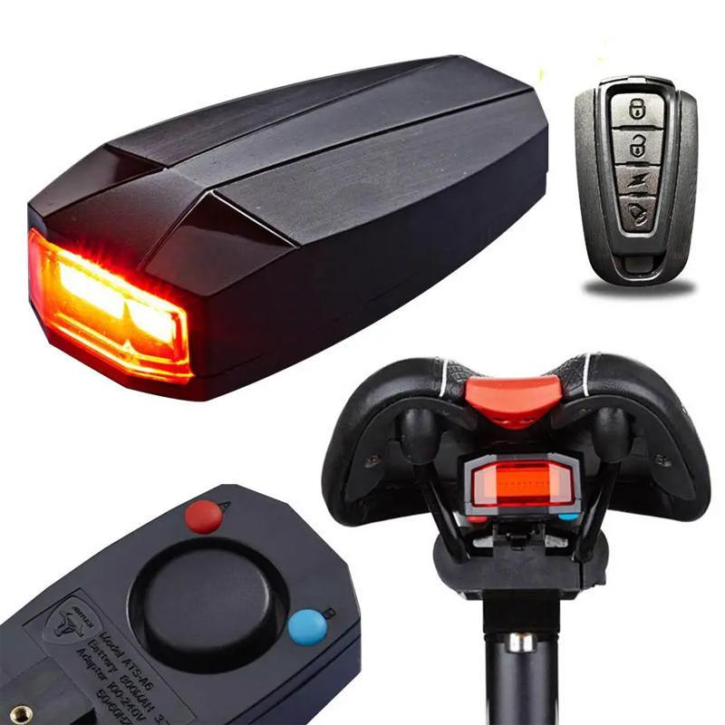 Bicycle Rear Light Remote Control Alarm Lock