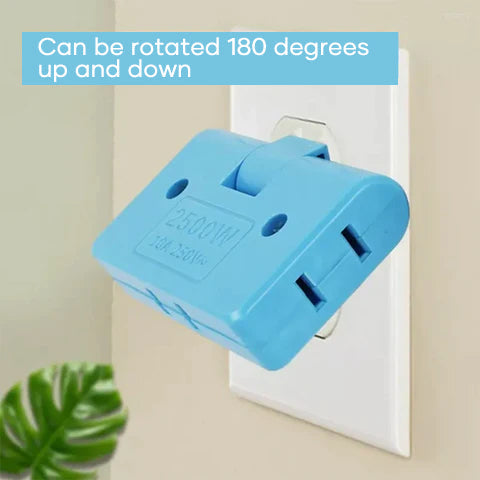 3 in 1 rotating socket converter