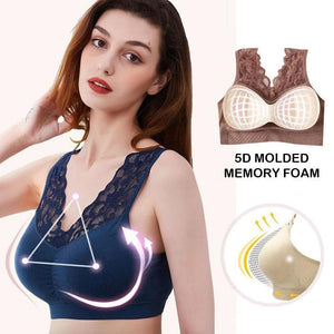 Breathable Sports Push Up Lace Bra