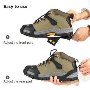 10 teeth crampons, non-slip shoe cover, 1 pair