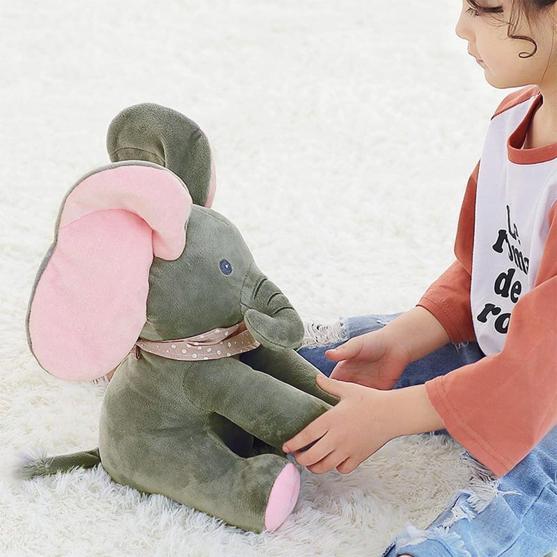 Music Plush Elephant, Hide-and-seek game Electric Toy