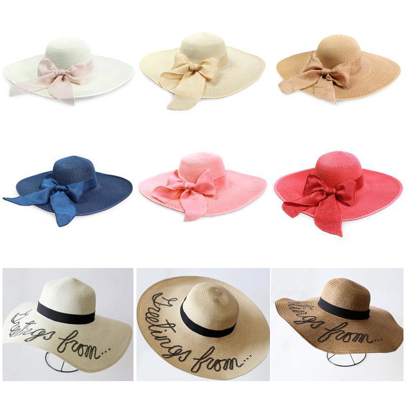 Summer Beach Wide Brim Sun Hats, UPF 50+