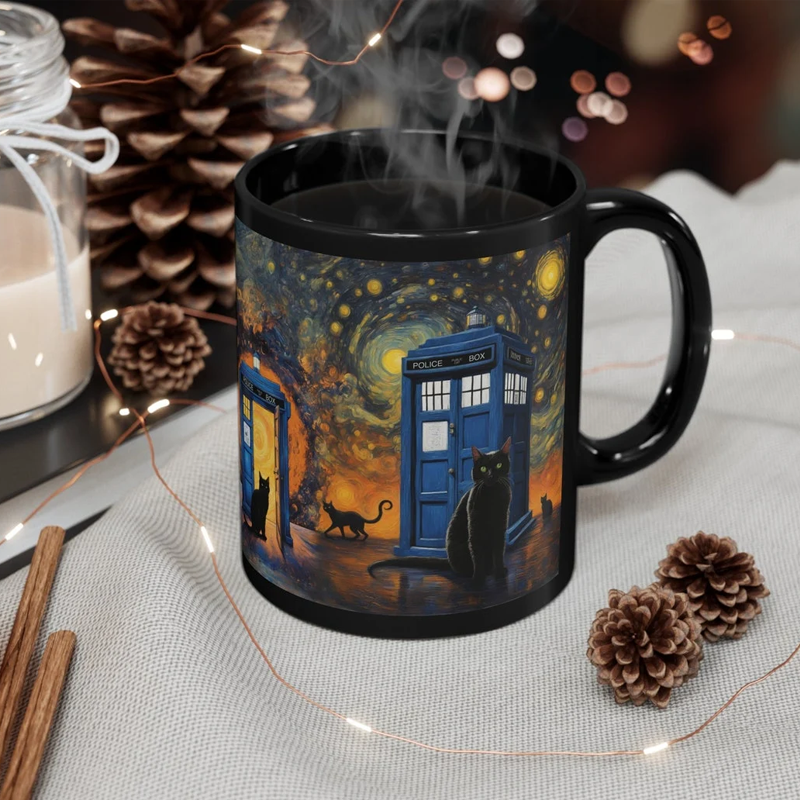 🐈‍⬛Doctor Inspired Tardis Mug