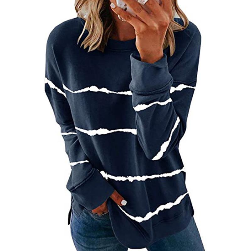 Women Casual Stripe Pullover