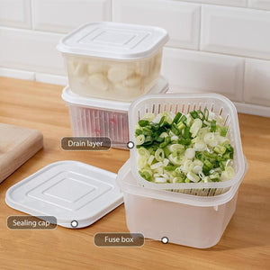 Transparent Double-layer Sealed Storage Box