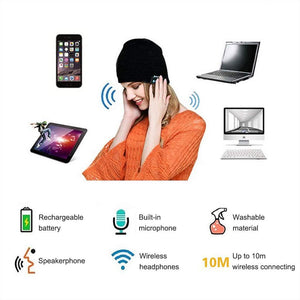 Warm knitted hat with 4.2 Bluetooth