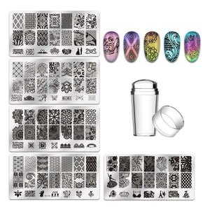 Nails Art Decals Stamping Kit