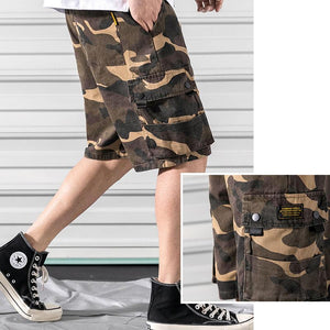 Summer Overalls Men Casual Shorts