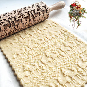 Hirundo Christmas Embossing Rolling Pin