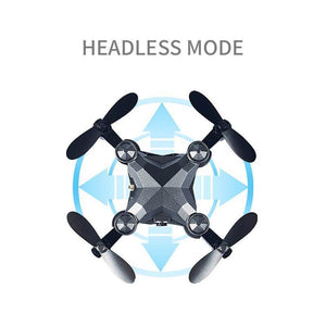 Mini Drone Aircraft Foldable Aerial WiFi Watch Remote Control