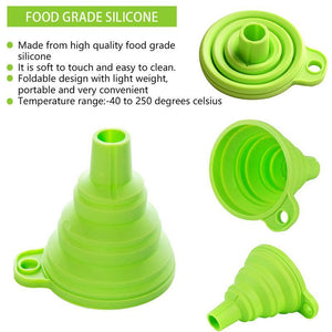 Kitchen Folding Silicone Funnel