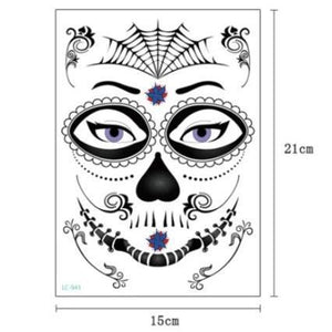 Halloween Waterproof Temporary Tattoo Sticker