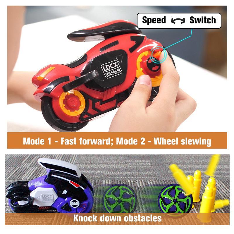 New Motorcycle Wheel Kids Battle Toys