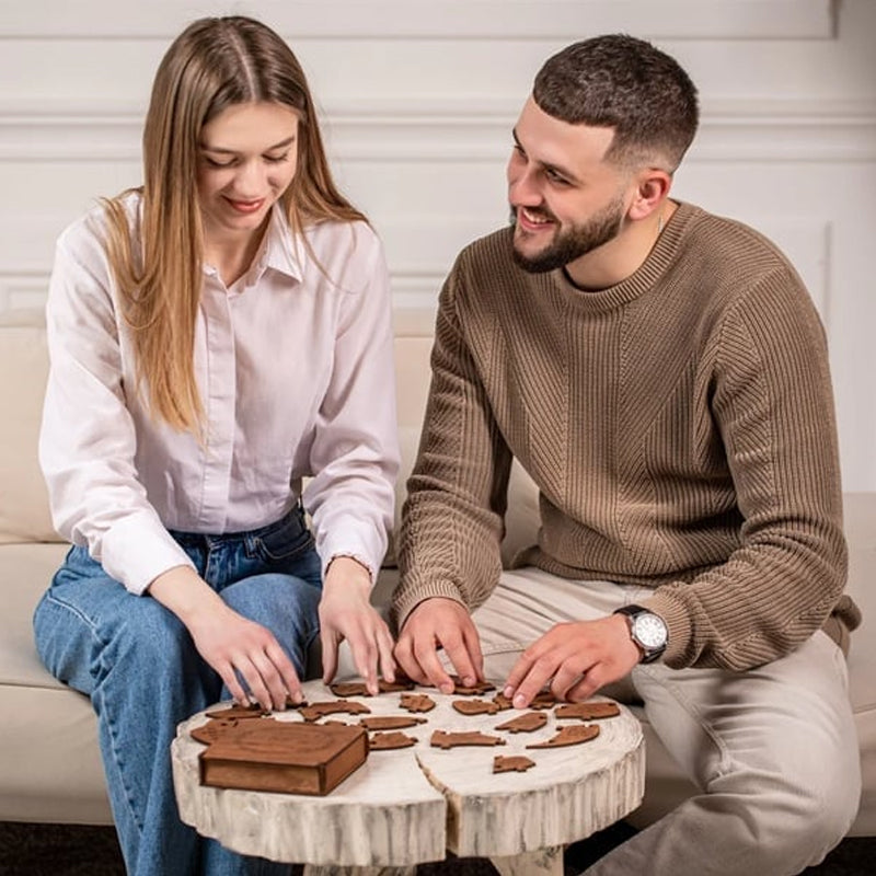 Reasons I Love You Heart Shaped Puzzle Gifts for Your Loved Ones