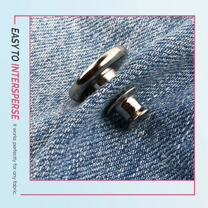 Adjustable No-Sew Jeans Button