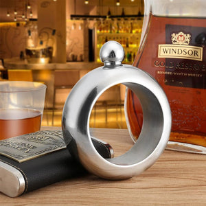 Stainless Steel Bangle Bracelet Flask for Women