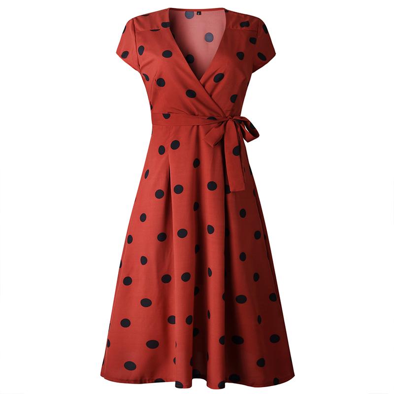 Lady Fashionable Dotted Dress