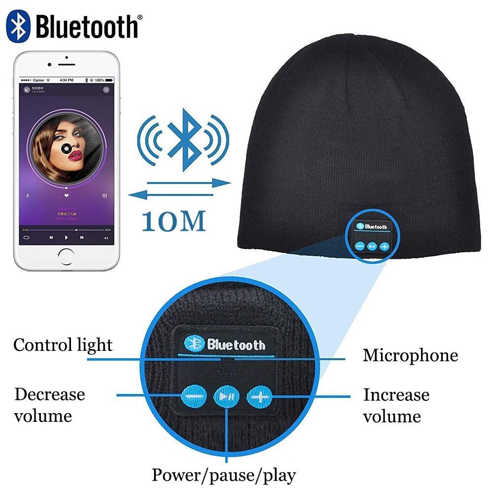 Warm knitted hat with 4.2 Bluetooth