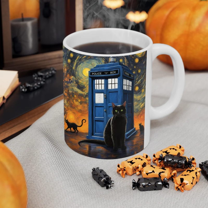 🐈‍⬛Doctor Inspired Tardis Mug