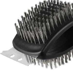 Barbecue Grill Brush with Scraper