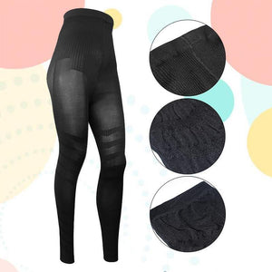 High-waist belly pants, women's tight body shaping pants