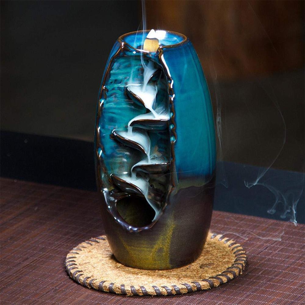 Mountain River Waterfall Back-flow Incense Holder