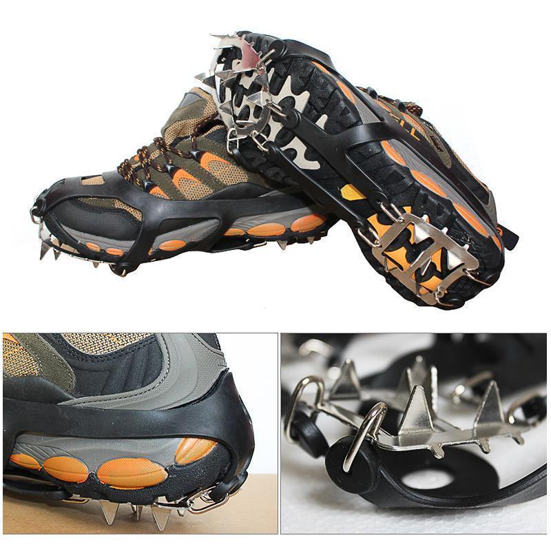 18 Teeth Stainless Steel Crampons Slip-resistant Shoes Cover